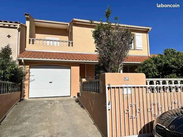 VIAGER OCCUPÉ - PERPIGNAN Maison de ville 5 pièces avec garage et jardin