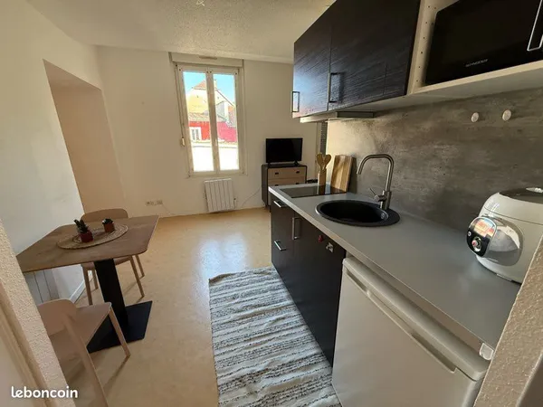 Appartement studio meublé 25m2 - Sans frais d'agence- balcon - parking privatif-