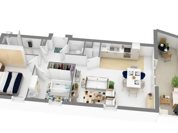 Appartement 3 pièces 67 m²