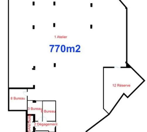 Local commercial - 1450m ²