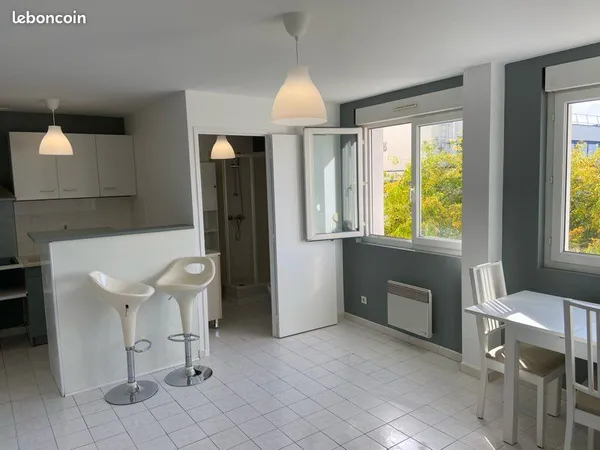 Beau Studio Meublé Troyes proche Centre-ville, Gare et Marie de Champagne, lumineux, calme