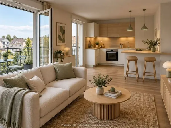 Appartement 2 pièces 49 m²