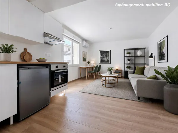 Appartement 1 pièce 22 m²
