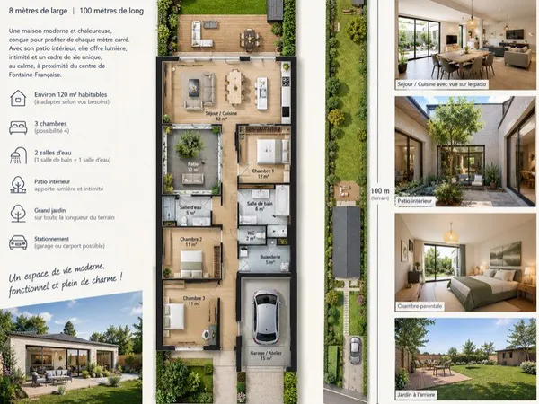 Terrain constructible Fontaine Française