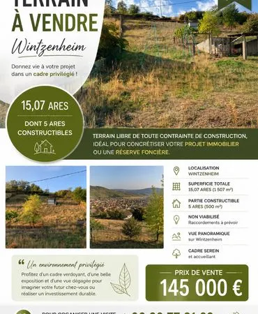 Particulier vends Terrain de construction Wintzenheim