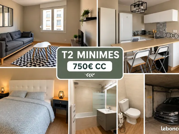 à louer - toulouse | 2 appartements meublés t1 et t2 - minimes / busca