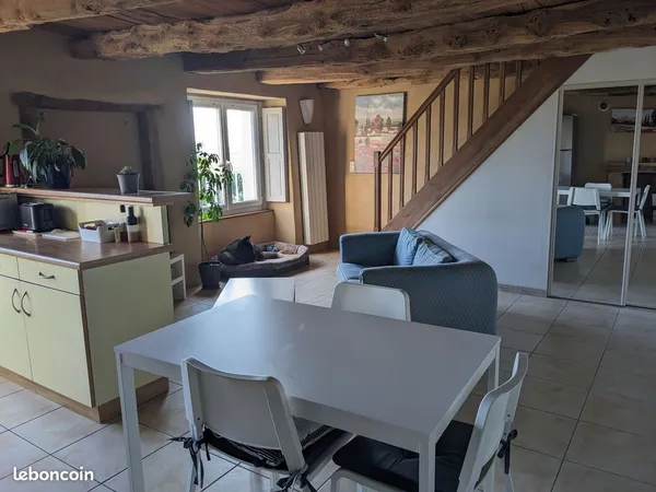 Colocation duplex meublée 50 m² plein sud