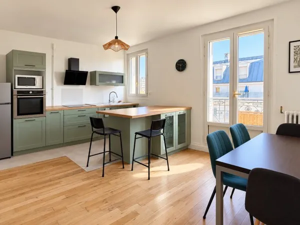 À louer - T3 meublé de 51 m² avec balcon, vue sur le Bois de Vincennes