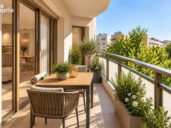 2 pièces résidence standing - balcon