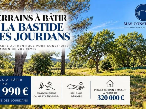 Terrain constructible 1550 m²