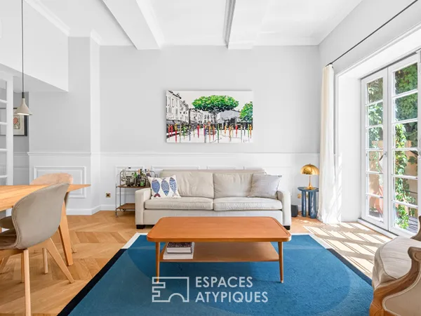 Rez de jardin intimiste avec dépendance au coeur du quartier Mazarin