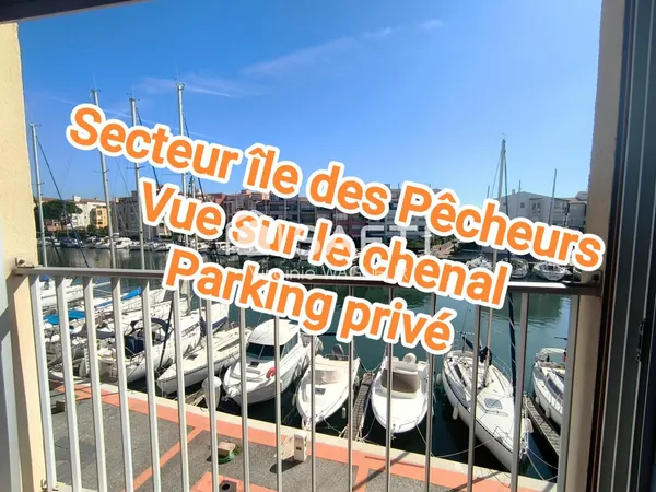 Ile des Pêcheurs, studio cabine avec Vue chenal