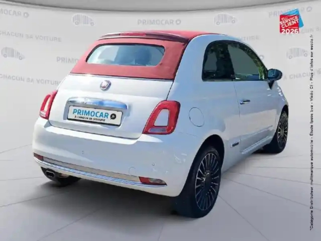 Fiat 500 1.2 8v 69ch lounge dualogic cabriolet — photo 6