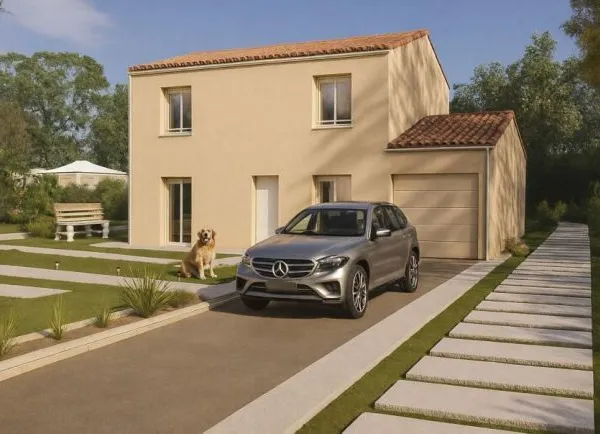 Maison neuve contemporaine à étage 100 m² ave...