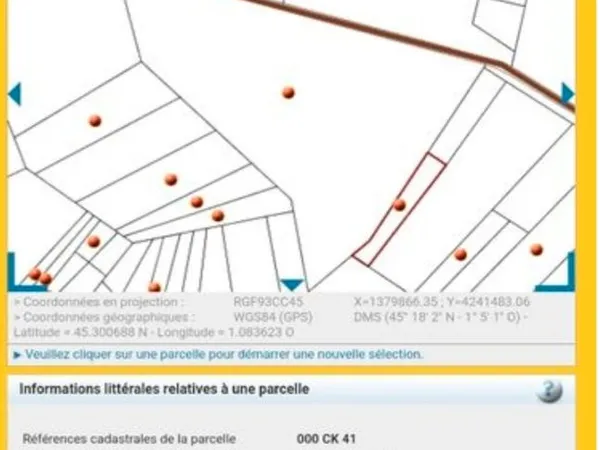 Terrain de loisir - parcelle forêt proche océan