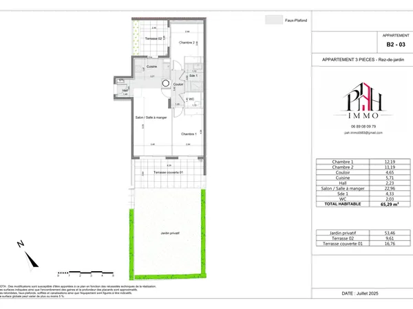 Nice Bellet – Appartement neuf 3 pièces avec jardin, terrasses et deux garages