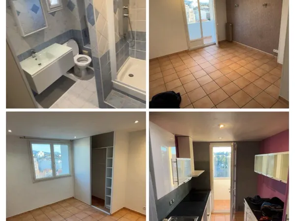 À louer - T3 de 55 m² - Marseille Bellevue - Parking sécurisé