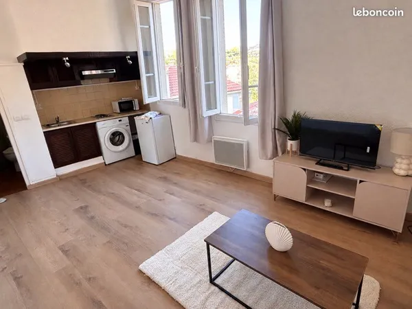T1-20m2 meublé rénové Loubiere/Bas Faron
