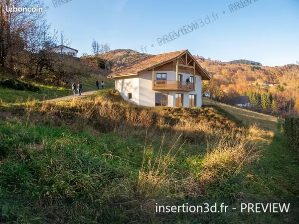 Terrain constructible Hautes Vosges avec vue
