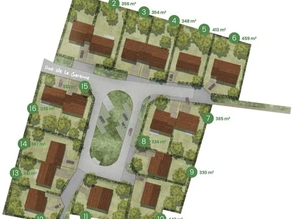 Terrain 354 m²
