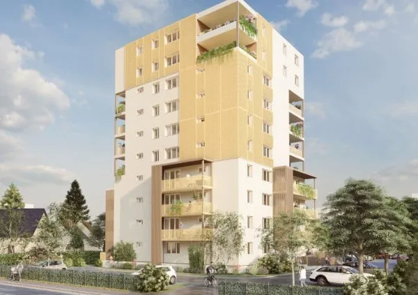 Appartement sécurisé sur Rouen avec loggia et ascenseur - T2 de 50.59m²