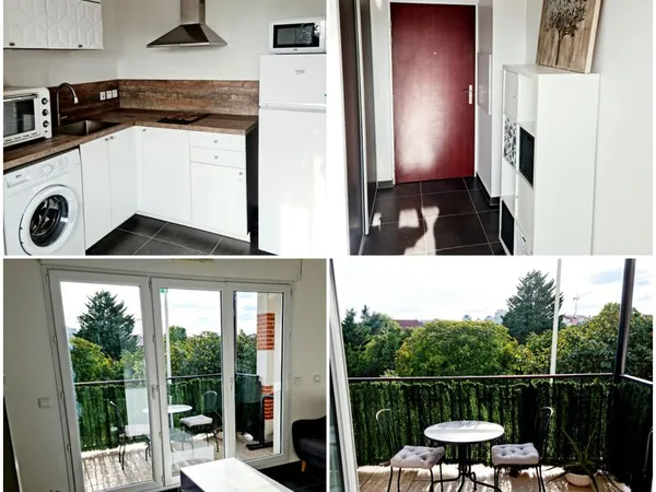 Joli studio lumineux avec grand balcon