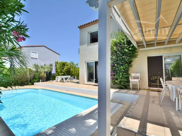 VENTE - SAINT CYPRIEN PLAGE - BELLE VILLA - PISCINE - 8 PIECES - 66750 - PYRENEES ORIENTALES - REGIO
