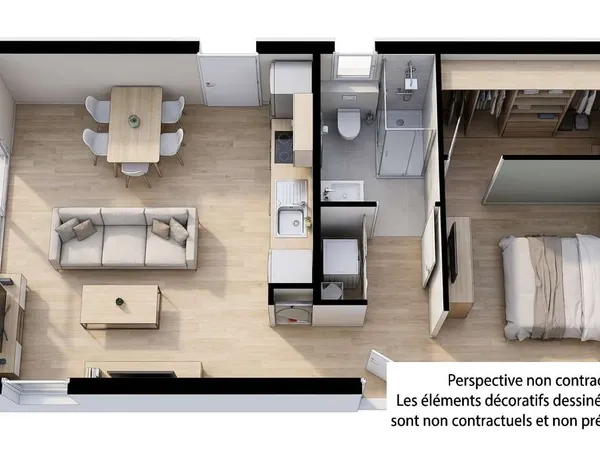 Maison 2 pièces 47 m²