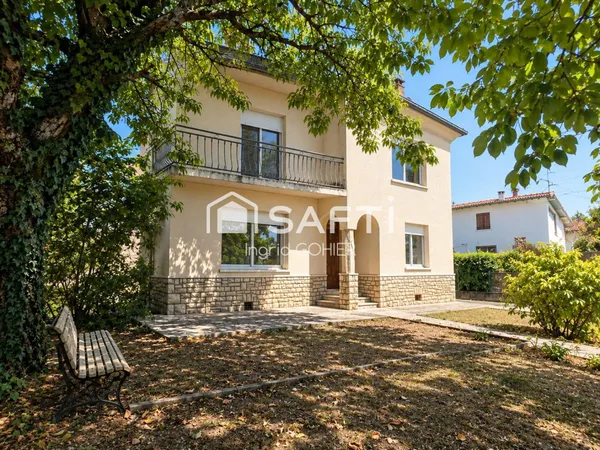 Maison familiale atelier 70m²-garage-terrain 1000 m²