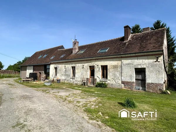 Longère en cours de rénovation sur 2 hectares