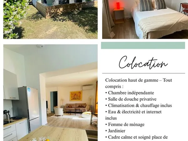 Loue chambre en colocation