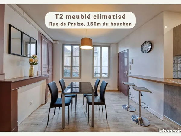 Appartement climatisé - 2 pièces - 50m² au sol -Etage 1/2