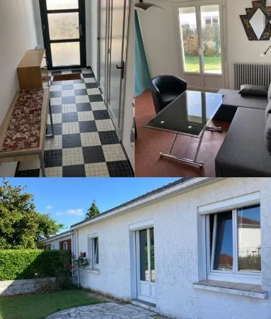 Maison à louer avec 3 chambres meublées + Jardin / Quartier 3 moulins