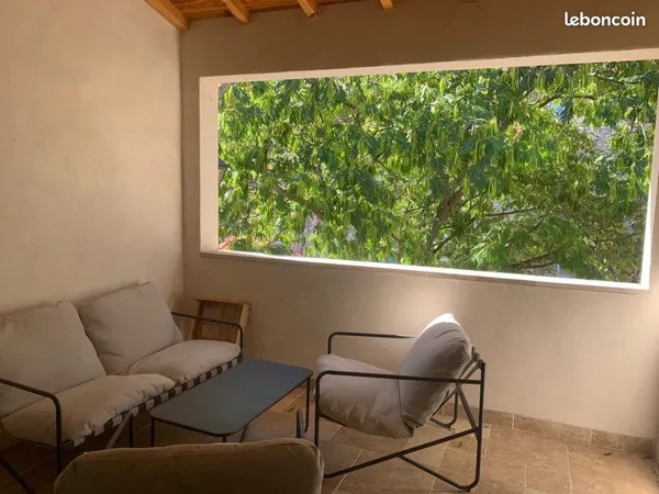 Location 6 mois - t4 chauriat avec terrasse