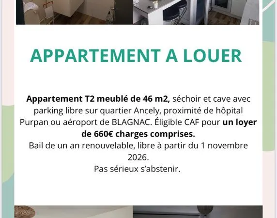 Location appartement T2