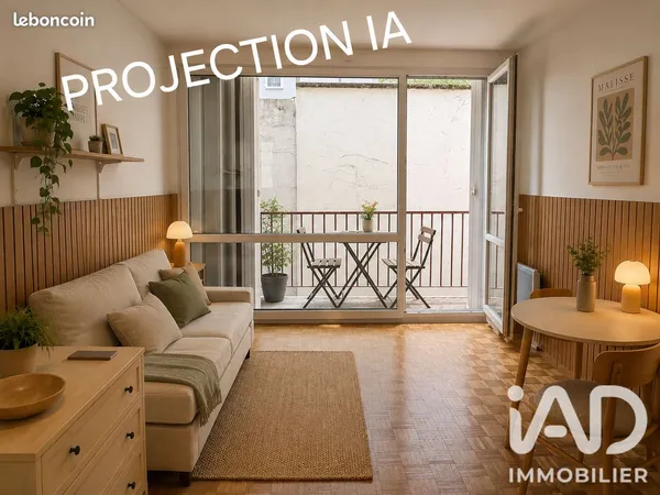 Studio 1 pièce 23 m²