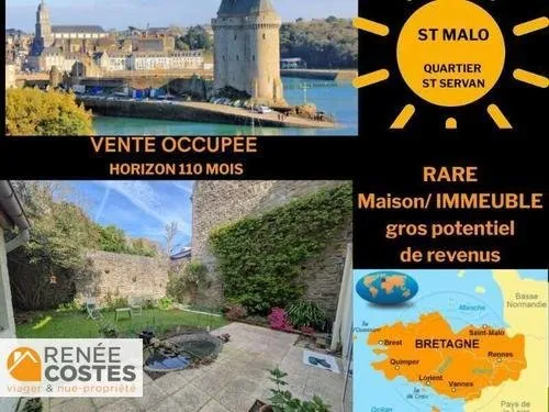 Vente à terme occupée sur 120 mois - ST MALO (35400)