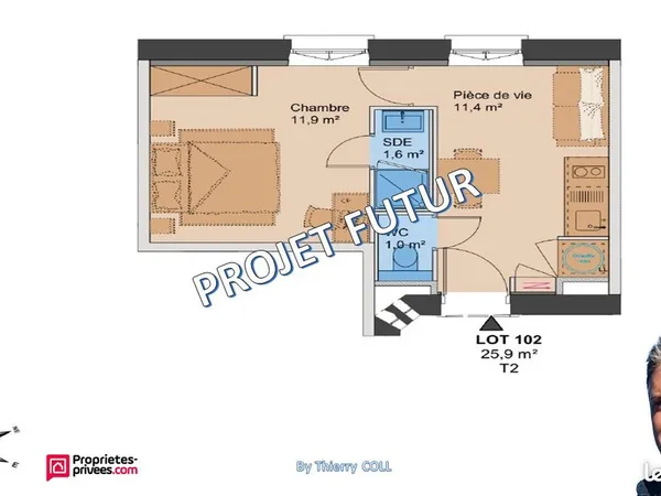 Appartement 1 pièce 25 m²