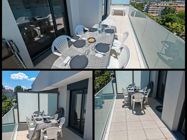 T3 au dernier étage de 63 M2 et sa terrasse de 18 M2