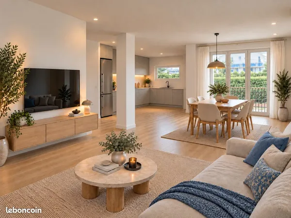Appartement T3/T4 à rénover au premier étage avec jardin privatif