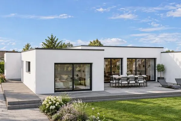 Maison contemporaine de plain-pied à vendre sur plan