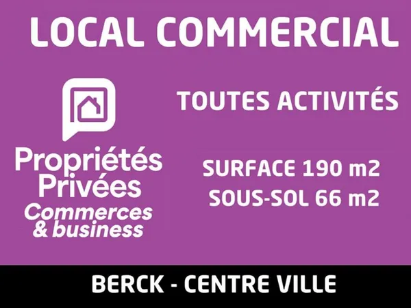 Commerce 1 pièce 190 m²