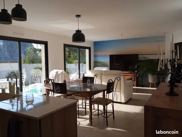 Rare a la vente maison récente (août 2024)a Gouville sur mer PMR Vue mer lointaine classe AA