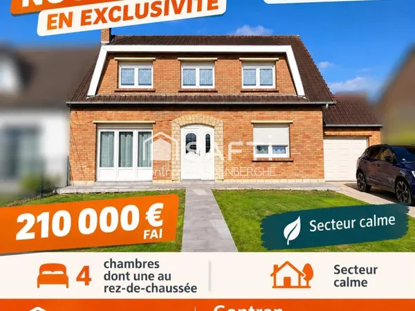 maison mitoyenne 4 chambres
