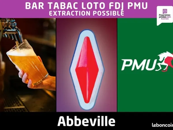 Fonds de commerce bar, tabac, FDJ 175 m²