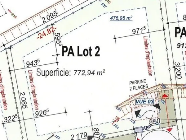 2 parcelles à vendre avec vue dégagée