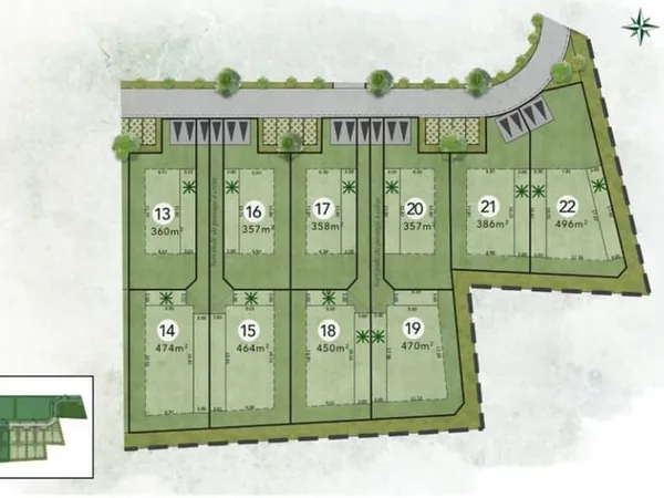 Terrain 386 m²