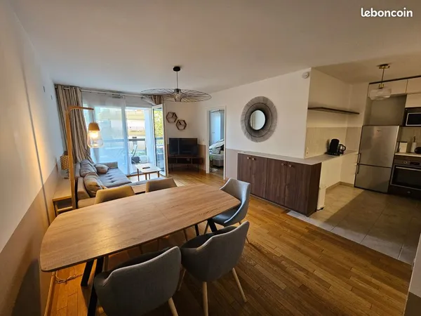 2 pièces meublé 46 m² - Terrasse, parking - Fort d'Issy