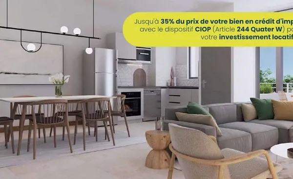 Appartement 3 pièces 60 m²