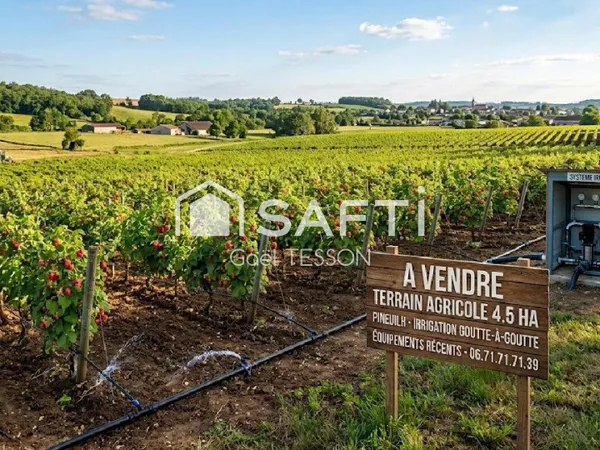 Terrain agricole tout équipé